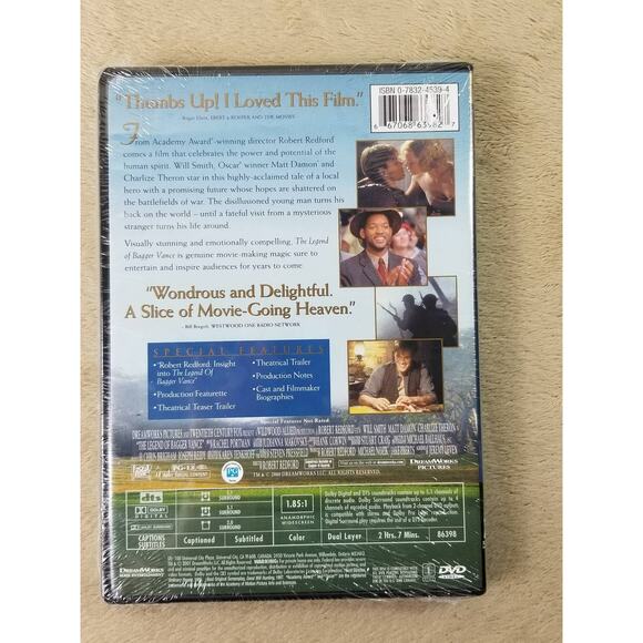 The Legend Of Bagger Vance DVD 2000 NEW Sealed Dolby Digital Widescreen - Picture 7 of 8
